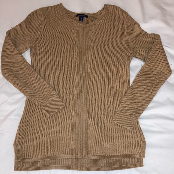 LANDS’ END Camel Pullover Tunic Sweater - Picture 3 of 6